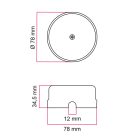 Creative Cables design lámpa Porcelán csatlakozódoboz PBOXNER