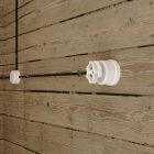 Creative Cables kapcsoló /elterelő fehér porcelánból, gombbal PBOXSW080BIABIA