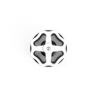 Creative Cables kapcsoló /elterelő fekete porcelánból, gombbal PBOXSW080NERBIA