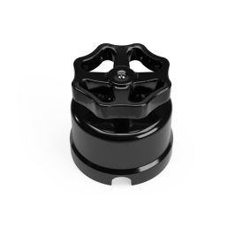   Creative Cables kapcsoló /elterelő fekete porcelánból, gombbal PBOXSW080NERNER