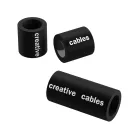 Creative-Cables Matt fekete mágneses kapocs logóval ellátott karkötőhöz - S- 5 db PC5MAGLOCK6VN