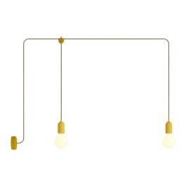   Creative Cables kültéri lámpa F-Snake Modulair kültéri lámpa IP65, 2 lámpával, rózsaszín árnyékkal PDE2PAMUSN06-L