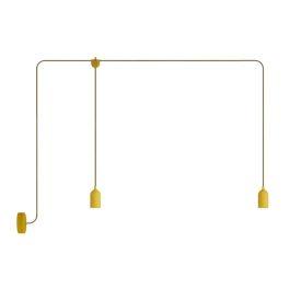   Creative Cables kültéri lámpa F-Snake Modulair kültéri lámpa IP65, 2 lámpával, rózsaszín árnyékkal PDE2PAMUSN06