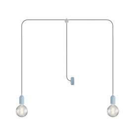   Creative Cables kültéri lámpa T-Snake Modulair kültéri lámpa IP65, 2 fényforrással, rózsaszín PDE2PASBSN02-L