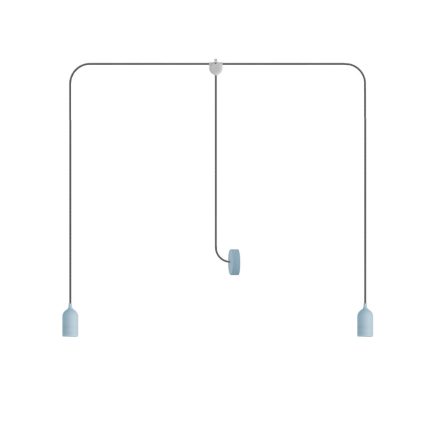 Creative Cables kültéri lámpa T-Snake Modulair kültéri lámpa IP65, 2 fényforrással, rózsaszín PDE2PASBSN02