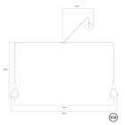 Creative Cables kültéri lámpa T-Snake Modulair kültéri lámpa IP65, 2 fényforrással, rózsaszín PDE2PASBSN02