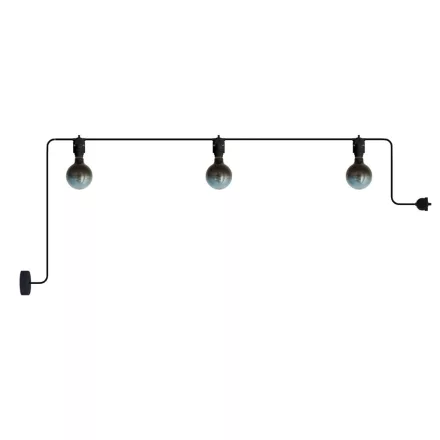 Creative Cables kültéri lámpa Moduláris kültéri fényfüzér IP65, 3 lámpával és rózsával PDE3BKEIVA2NSM04-L