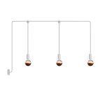 Creative Cables kültéri lámpa E-Snake Modulair kültéri lámpa IP65, 3 fényforrással, rózsaszín PDE3EL01BISM01-L