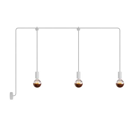 Creative Cables kültéri lámpa E-Snake Modulair kültéri lámpa IP65, 3 fényforrással, rózsaszín PDE3EL01BISM01-L