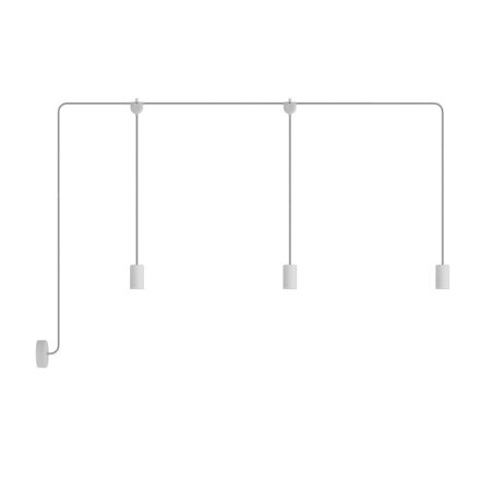 Creative Cables kültéri lámpa E-Snake Modulair kültéri lámpa IP65, 3 fényforrással, rózsaszín PDE3EL01BISM01