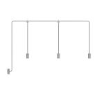 Creative Cables kültéri lámpa E-Snake Modulair kültéri lámpa IP65, 3 fényforrással, rózsaszín PDE3EL01GGSN02