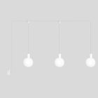 Creative Cables kültéri lámpa Moduláris IP65 3-ágú kültéri lámpa törhetetlen Unbreak-a-Ball árnyékokkal