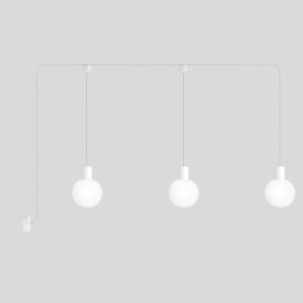   Creative Cables kültéri lámpa Moduláris IP65 3-ágú kültéri lámpa törhetetlen Unbreak-a-Ball árnyékokkal