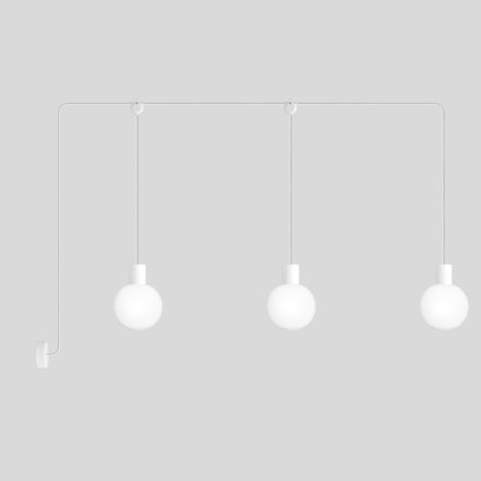 Creative Cables kültéri lámpa Moduláris IP65 3-ágú kültéri lámpa törhetetlen Unbreak-a-Ball árnyékokkal