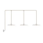 Creative Cables lámpatest E-Snake Modulair kültéri lámpa IP65, 3 fényforrással, rózsával és lámpaernyőkkel PDE3EL02BISN06DDBIA