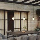 Creative Cables kültéri lámpa Moduláris IP65 3-ágú kültéri lámpa törhetetlen Unbreak-a-Ball árnyékokkal