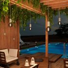 Creative Cables mennyezeti lámpa Moduláris ELEGANT kültéri függesztett lámpa 5 méteres kábellel, decentralizálóval, mennyezeti