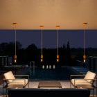 Creative Cables mennyezeti lámpa Modulair PASTEL kültéri függőlámpa 1,5 m-es kábellel, színes szilikon mennyezeti PDEMUPA15SN06 IP65 sárga