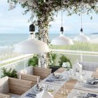 Creative Cables mennyezeti lámpa Moduláris kültéri függőlámpa lámpaernyővel, 5 méteres textilkábel, decentralizáló, mennyezeti rozetta