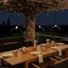 Creative Cables mennyezeti lámpa Moduláris kültéri függőlámpa lámpaernyővel, 5 méteres textilkábel, decentralizáló, mennyezeti rozetta