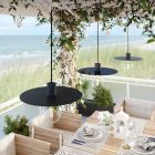 Creative Cables mennyezeti lámpa Modulair ELEGANT függőlámpa 5 m-es szövetkábellel, Ellepì lámpaernyővel, mennyezeti rozettával