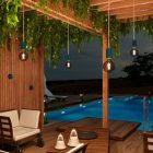 Creative Cables mennyezeti lámpa Moduláris ELEGANT kültéri függesztett lámpa 5 méteres kábellel, decentralizálóval, mennyezeti