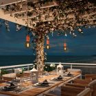 Creative Cables mennyezeti lámpa Moduláris PASTEL kültéri függesztett lámpa 5 méteres textil kábellel, decentralizálóval, PDESALPA50SN02