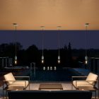 Creative Cables mennyezeti lámpa Modulair PASTEL kültéri függőlámpa 1,5 m-es kábellel, színes szilikon mennyezeti PDESBPA15SN02-L IP65 kék