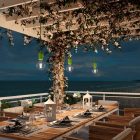 Creative Cables mennyezeti lámpa Moduláris PASTEL kültéri függesztett lámpa 5 méteres textil kábellel, decentralizálóval, PDEVEPA50SX08-L