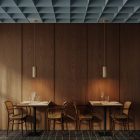 Creative Cables függeszték Függesztett lámpa fa lámpaernyővel Tub-E27 spotlámpához PDL01SPOTE27RN06