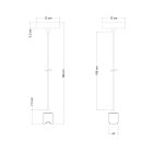 Creative Cables függeszték Esse14 függesztett lámpa S14d foglalattal PDL04S14DRN04