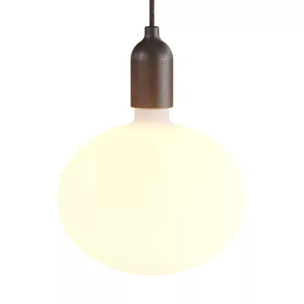 Creative Cables lámpakábel gyártott függőlámpa, szövetkábelekkel és fa burkolattal PDL14RN04