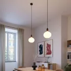 Creative Cables lámpakábel gyártott függőlámpa, szövetkábelekkel és fa burkolattal PDL14RN04