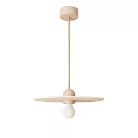   Creative Cables függeszték Fa függesztett lámpa szövet kábelekkel és UFO lámpaernyővel