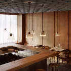 Creative Cables függeszték Függesztett lámpa füstös, kúp alakú Ghost izzóval