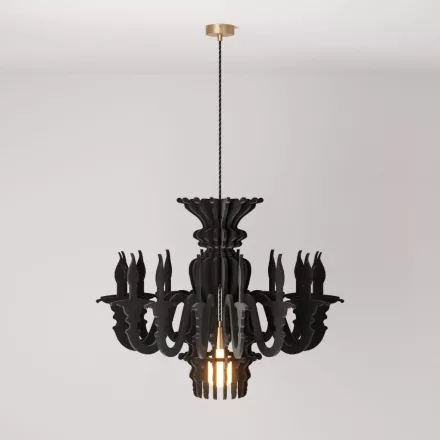 Creative Cables függeszték Függesztett lámpa klasszikus SHHANDELIER árnyékkal, hangelnyelő anyagból