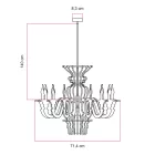 Creative Cables függeszték Függesztett lámpa klasszikus SHHANDELIER árnyékkal, hangelnyelő anyagból