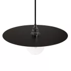 Creative Cables függeszték Függesztett lámpa textil kábellel, túlméretezett Ellepi lámpaernyővel és fém részletekkel PDMBRRM04DMNER-L