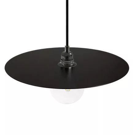 Creative Cables függeszték Függesztett lámpa textil kábellel, túlméretezett Ellepi lámpaernyővel és fém részletekkel PDMBRRM04DMNER