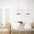 Creative Cables függeszték Függesztett lámpa textil kábellel, kerámia lámpaernyővel és fém részletekkel