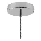 Creative Cables függeszték Függesztett lámpa csavart textil kábellel és alumínium lámpatartóval PDMCRALCRTN02-L