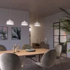 Creative Cables függeszték Függesztett lámpa textil kábellel, Cup kerámia lámpaernyővel és fém részletekkel PDMCRRC01EKBIAN