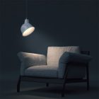 Creative Cables függeszték Függesztett lámpa textil kábellel, Broadway lámpaernyővel és fém részletekkel PDMCRRC01PAM20VBL