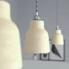 Creative Cables függeszték Függesztett lámpa textil kábellel, kerámia lámpaernyővel és fém részletekkel