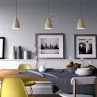 Creative Cables függeszték Függesztett lámpa textil kábellel, kerámia lámpaernyővel és fém részletekkel PDMCRRD63EKBISTTRT