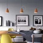 Creative Cables függeszték Függesztett lámpa textil kábellel, kerámia lámpaernyővel és fém részletekkel PDMCRRD71EKBISTTC