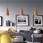Creative Cables függeszték Függesztett lámpa textil kábellel, üveg kerámia lámpaernyővel és fém részletekkel PDMCRRD71EKBOSTTC