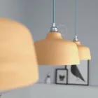 Creative Cables függeszték Függesztett lámpa textil kábellel, Cup kerámia lámpaernyővel és fém részletekkel PDMCRRD71EKSTTC-L