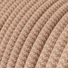 Creative Cables függeszték Függesztett lámpa textil kábellel, Cup kerámia lámpaernyővel és fém részletekkel