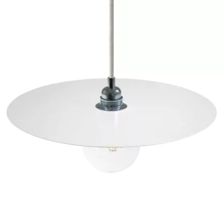 Creative Cables függeszték Függesztett lámpa textil kábellel, túlméretezett Ellepi lámpaernyővel és fém részletekkel PDMCRRM01DMBIA-L